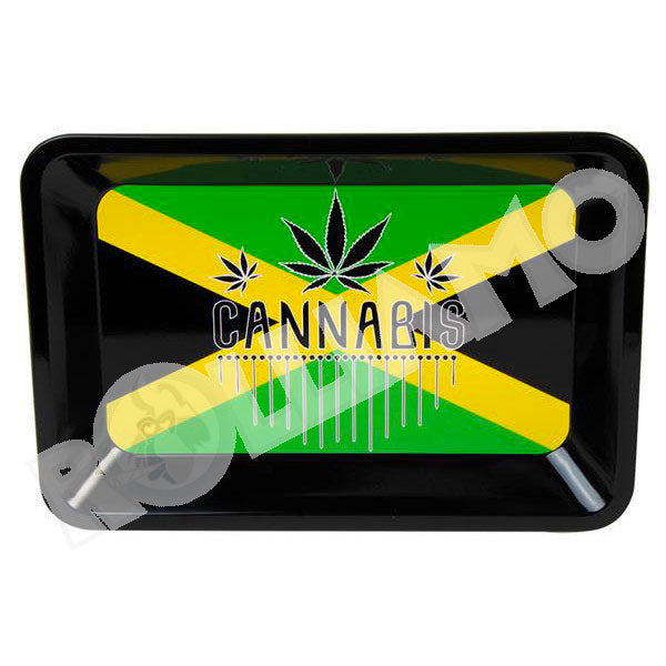 Vassoio in metallo - Giamaica - 18x12,5cm