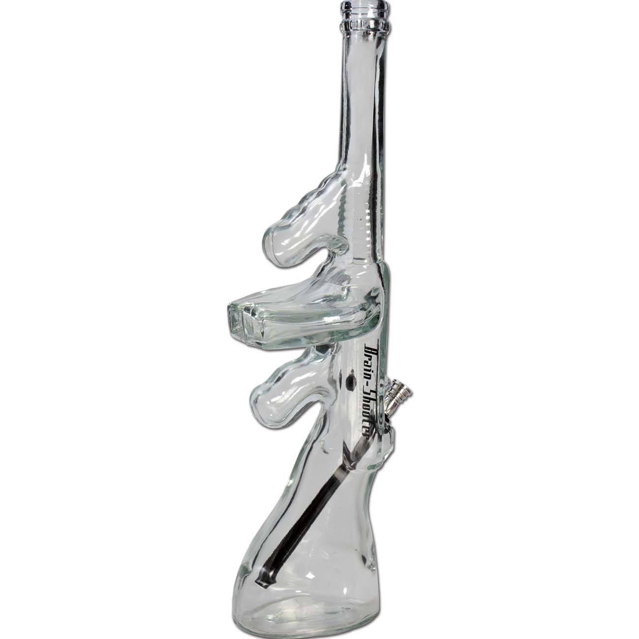 Bong in Vetro Brain Shooter 47cm - Black Leaf