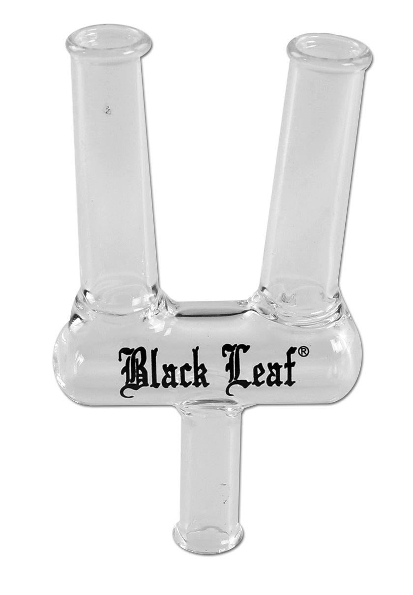 Joint Holder in vetro 2 Arms per filtri a carboni attivi - Black Leaf