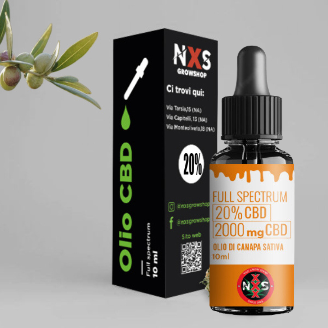 Olio CBD RAW in olio di canapa