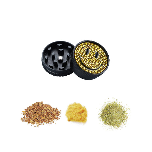 Grinder in plastica Yellow Smile 30mm 2 livelli - Champ High