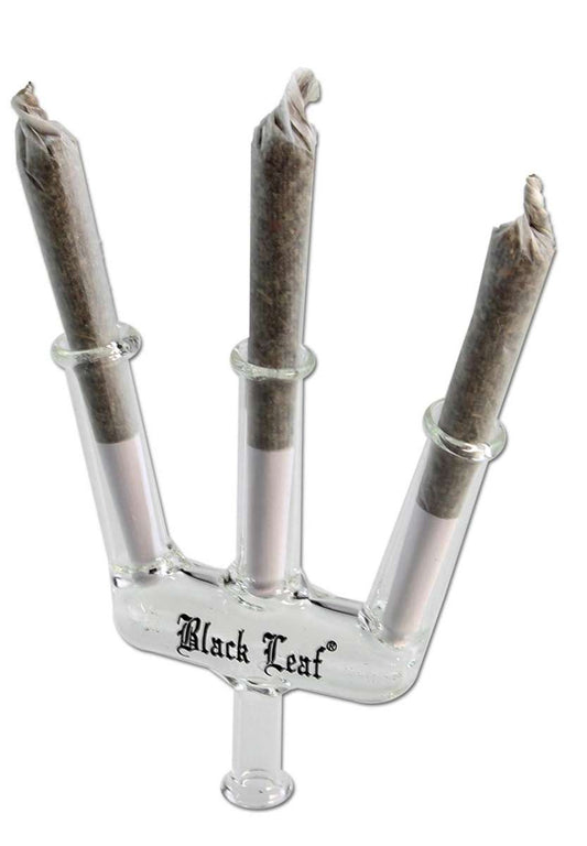 Joint Holder in vetro Trident per filtri a carboni attivi - Black Leaf