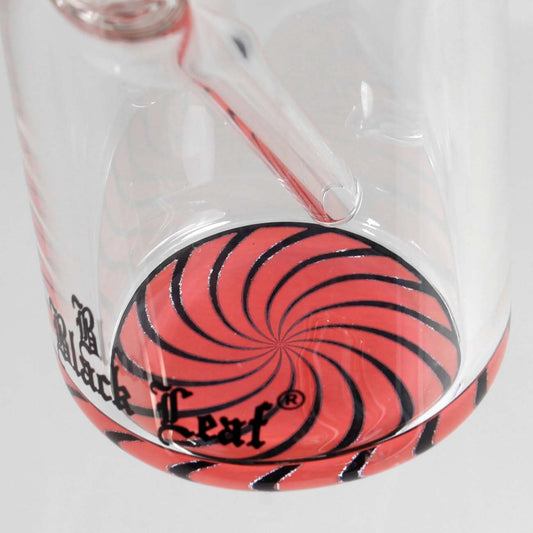 Bong in Vetro La Girafe 2 Thin Neck Bent 37cm - Black Leaf