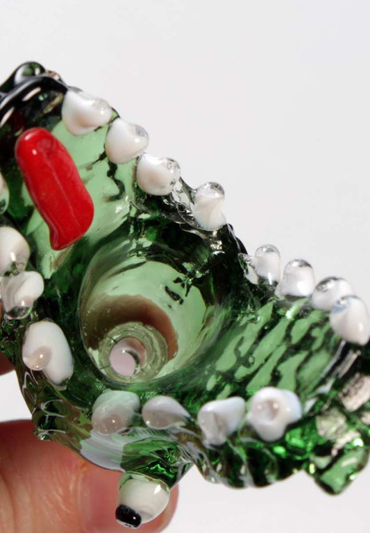 Braciere in vetro Crocodile - Black Leaf