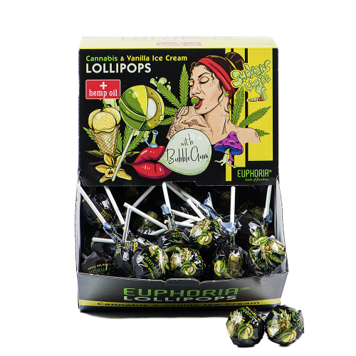 Cannabis Lollipop Gelato alla Vaniglia e Bubblegum - Euphoria