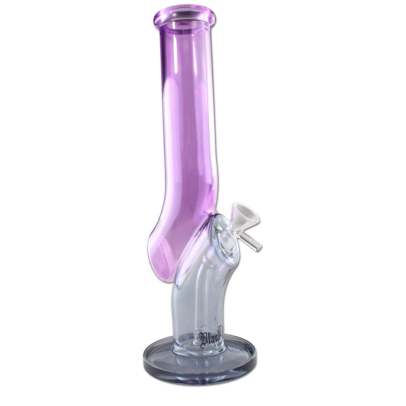 Bong in Vetro JL Violet 30cm - Black Leaf