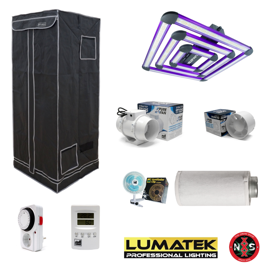 KIT COMPLETO PER LA COLTIVAZIONE INDOOR LED LUMATEK 300w