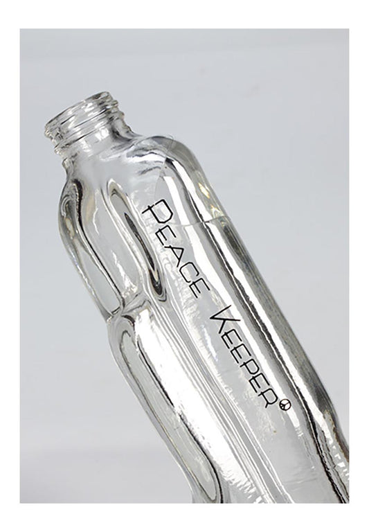 Bong in Vetro Peace Keeper 23cm - Black Leaf