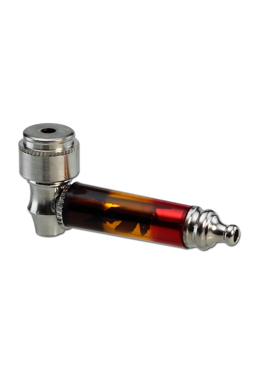 Mini Pipa Metallo Screw 6,8cm - Black Leaf