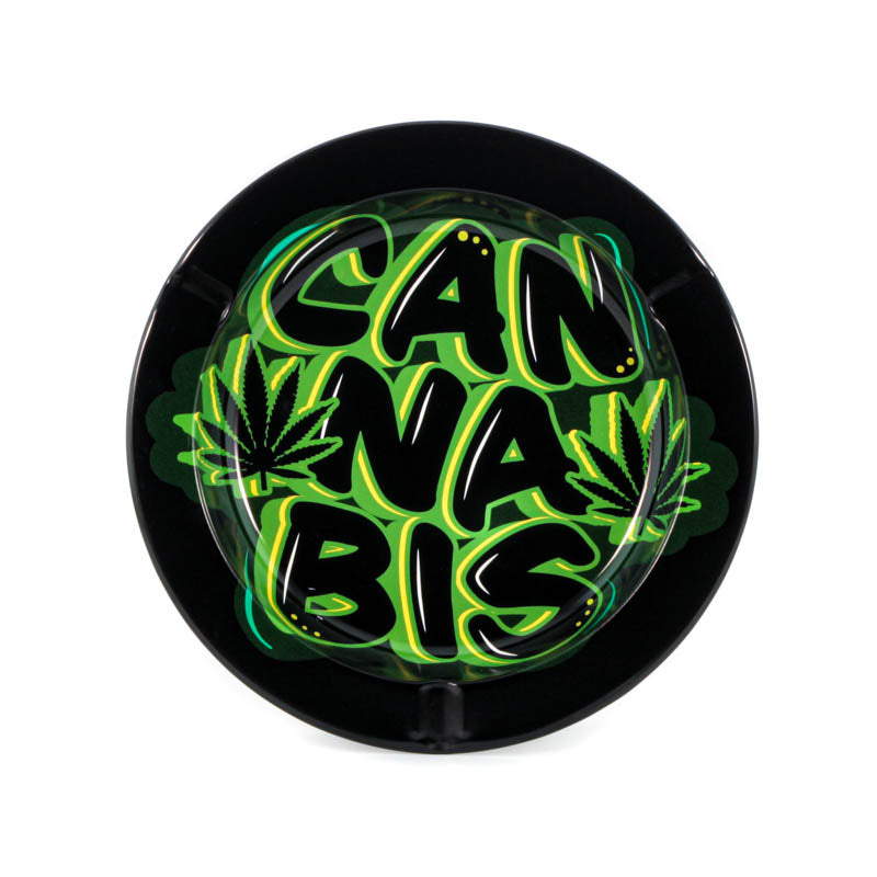 Posacenere in metallo Cannabis