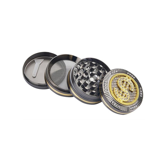 Grinder Bling Bling Dollar 50mm 4 Livelli - Champ High