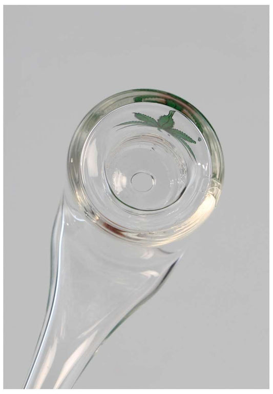 Pipa in vetro kinkhead 10,5cm - Black Leaf