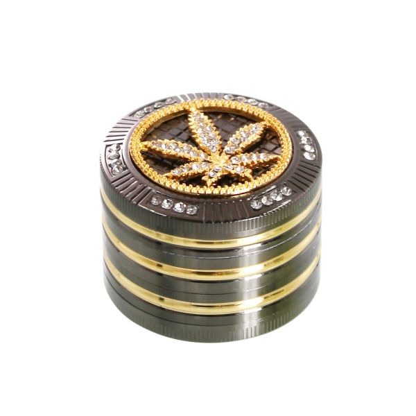 Grinder Bling Bling Leaf 50mm 4 Livelli - Champ High