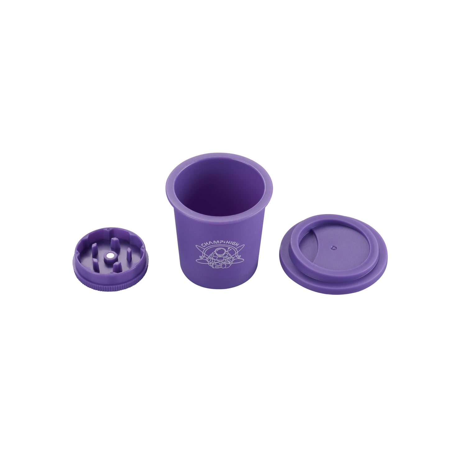 Grinder con Barattolo in silicone Purple 30mm - Champ High