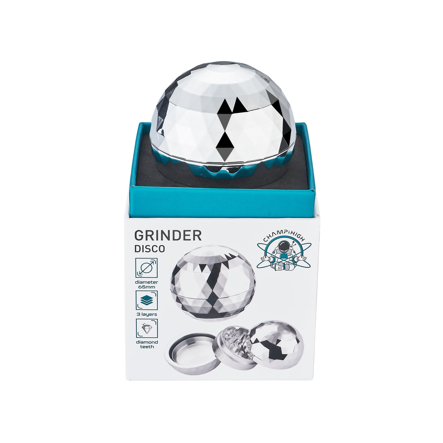 Grinder Silver Disco 50mm - Champ High