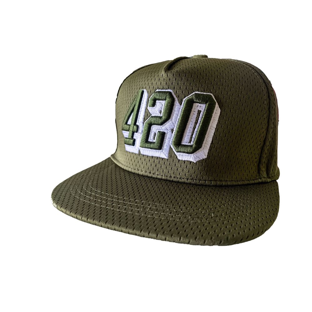 Snapback 420 Ricamato Green