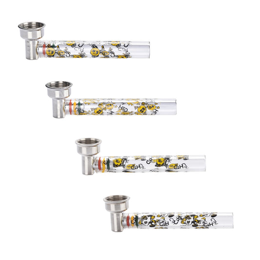 Mini Pipa Trasparente Yellow Figures- Champ High