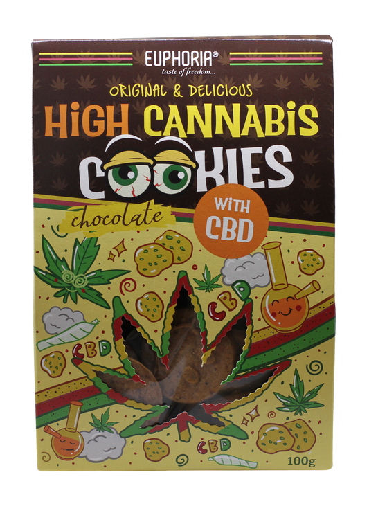 High Cannabis Cookies cioccolato e CBD - Euphoria