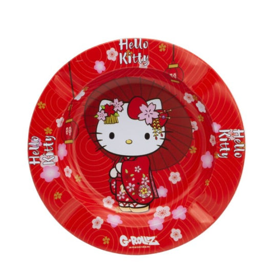 Posacenere in metallo - Hello Kitty Kimono Red