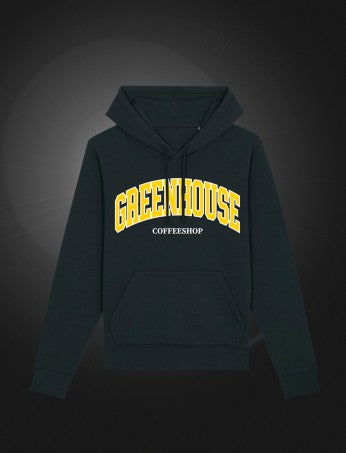 University Hoodie Coffeeshop Black - Green House Seeds