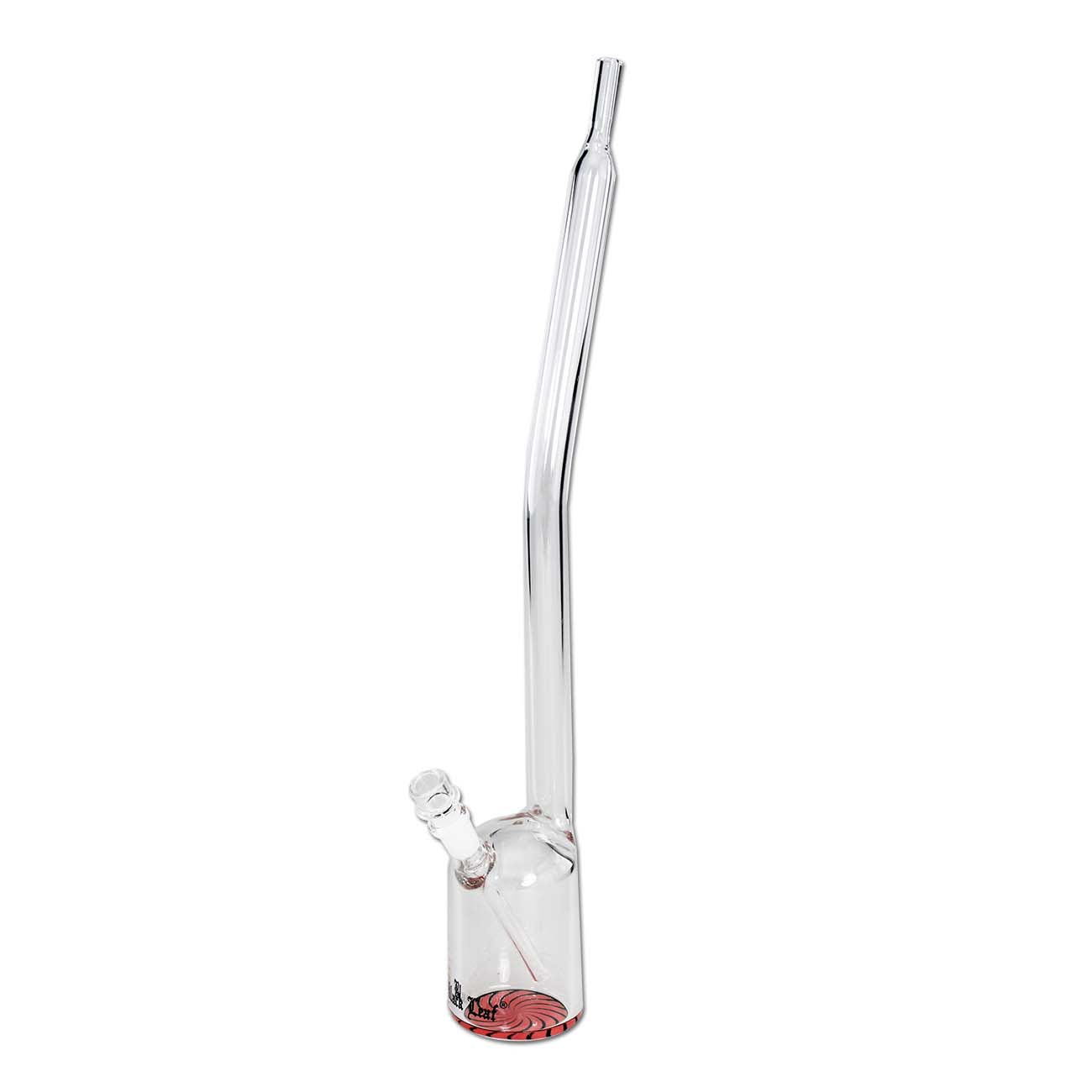 Bong in Vetro La Girafe 2 Thin Neck Bent 37cm - Black Leaf