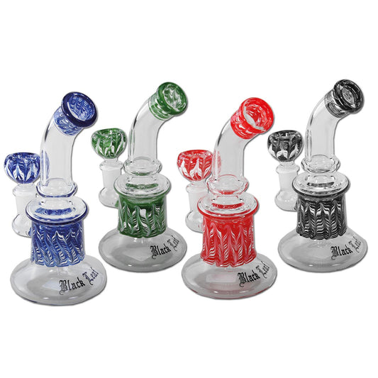 BLACK LEAF BONG BUBBLER 17cm