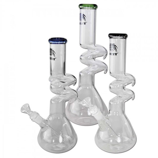 Bong in Vetro con Diffusore a ZigZag 30cm - Breit