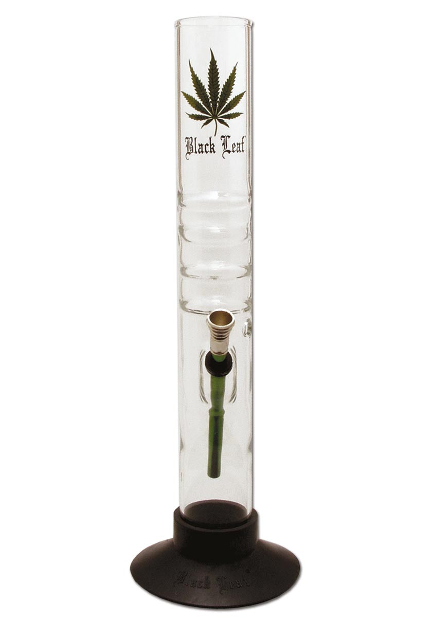 Bong in Vetro 40cm - Black Leaf