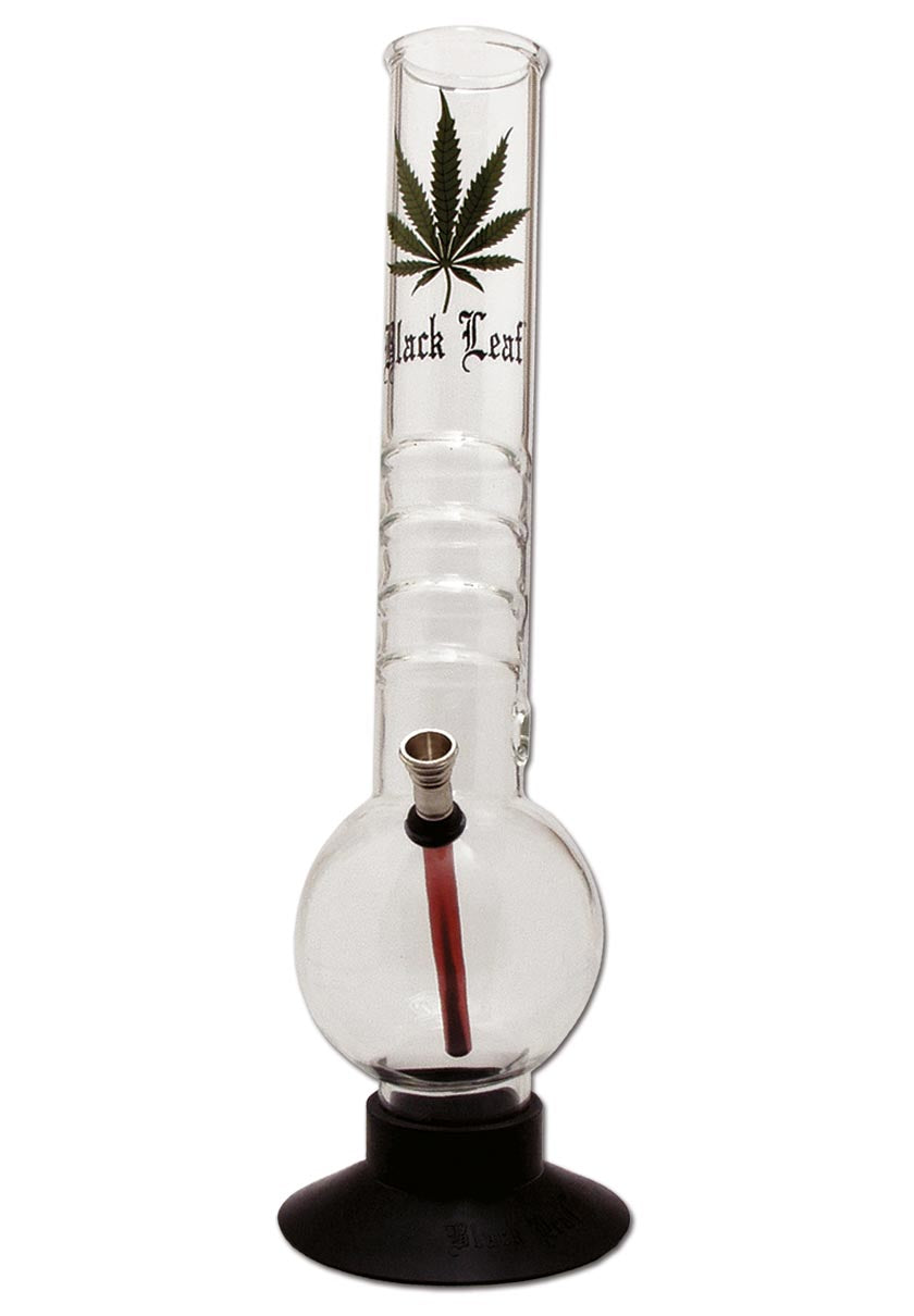 Bong in Vetro 40cm - Black Leaf