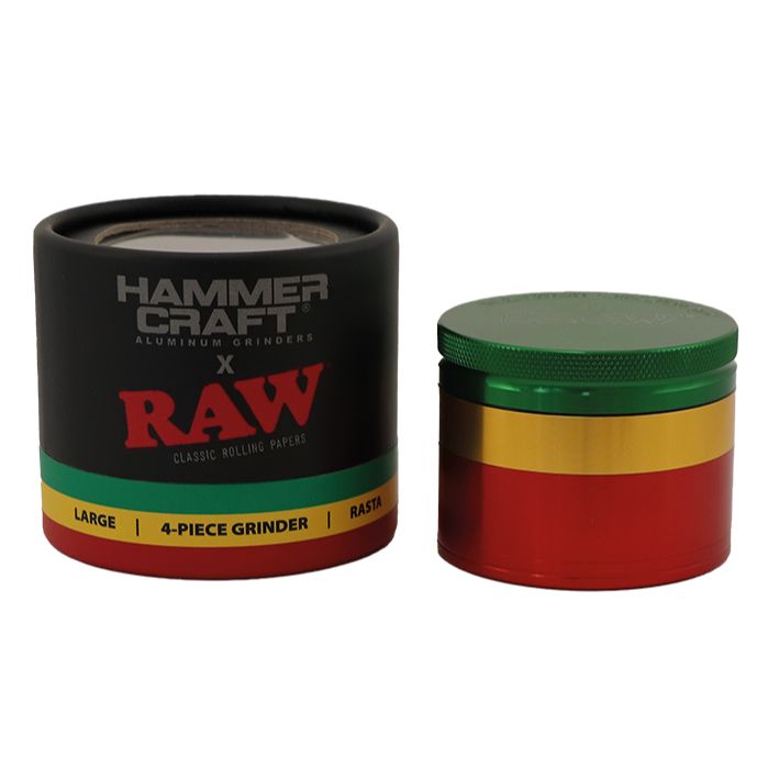 HAMMERCRAFT X RAW Grinder Alluminio Rasta- Large