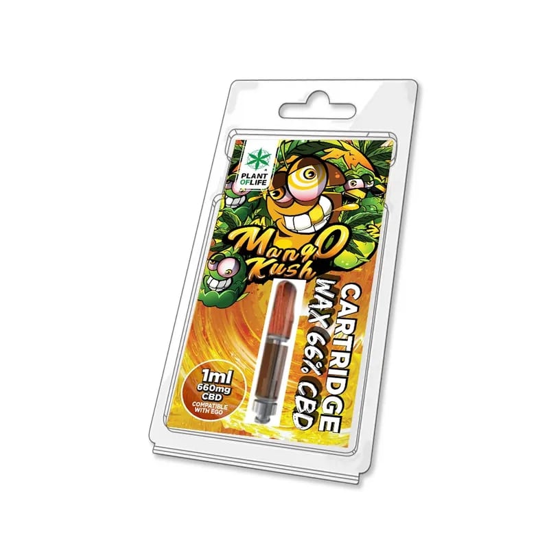 Vape Cartridge Mango Kush 1ml 66% CBD - Plant of Life