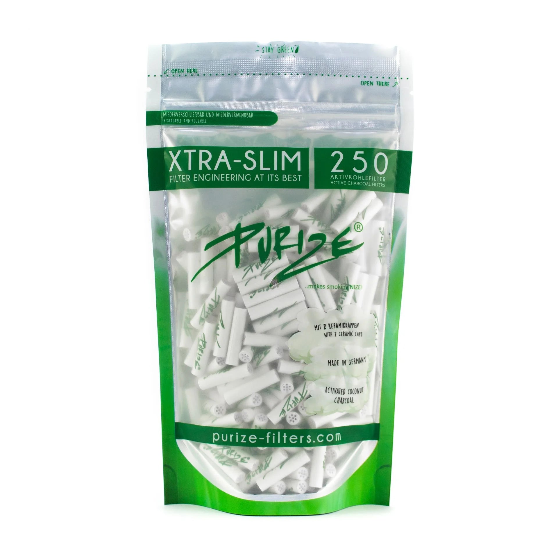 purize-xtra-slim-250-filter-active-charcoal-filtri-carboni-attivi-white-bianchi