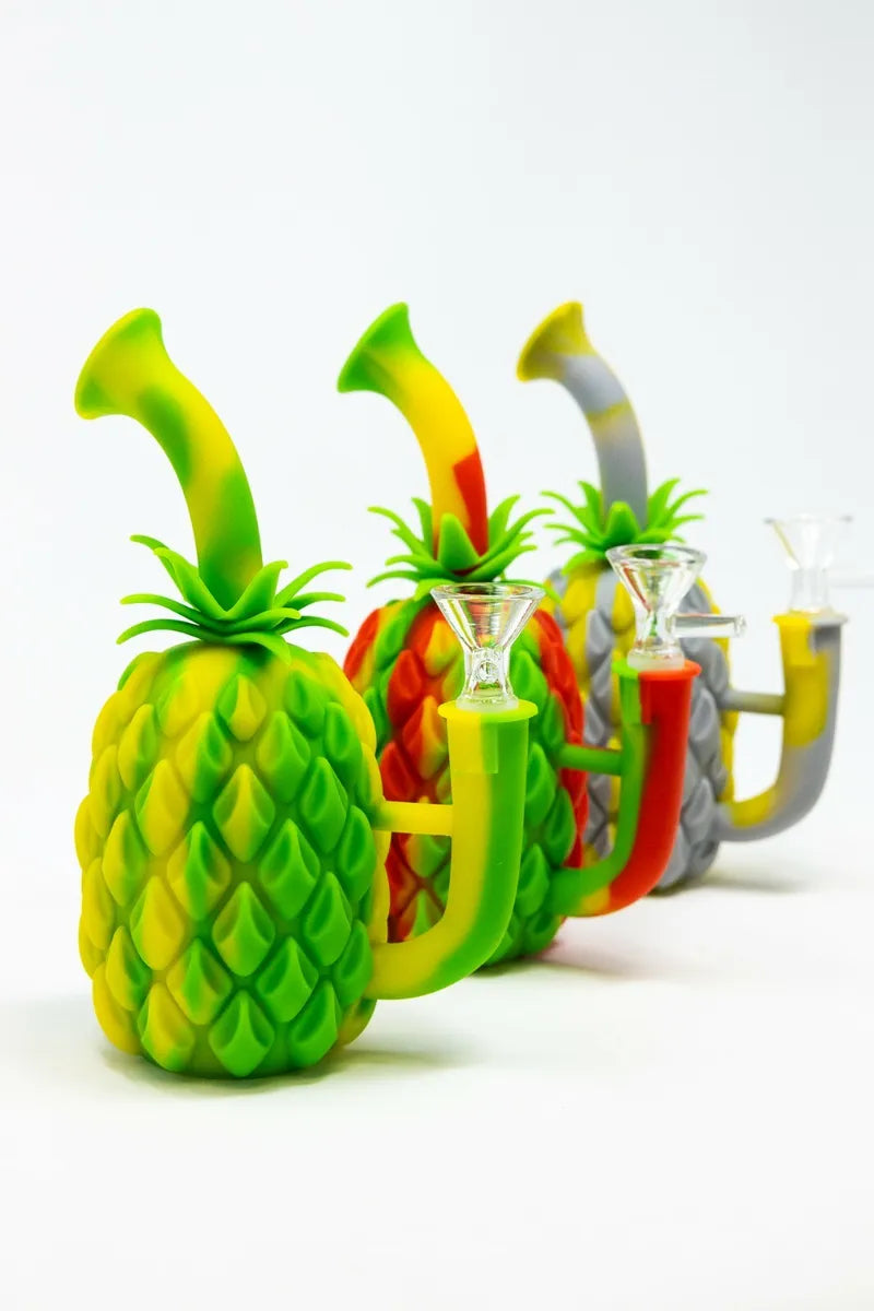 Bong in silicone Ananas