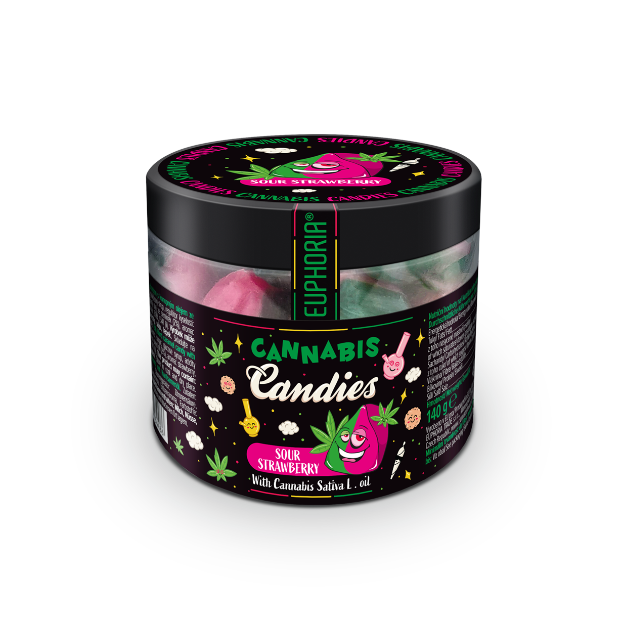 Cannabis Candies Sour Raspberry- Euphoria