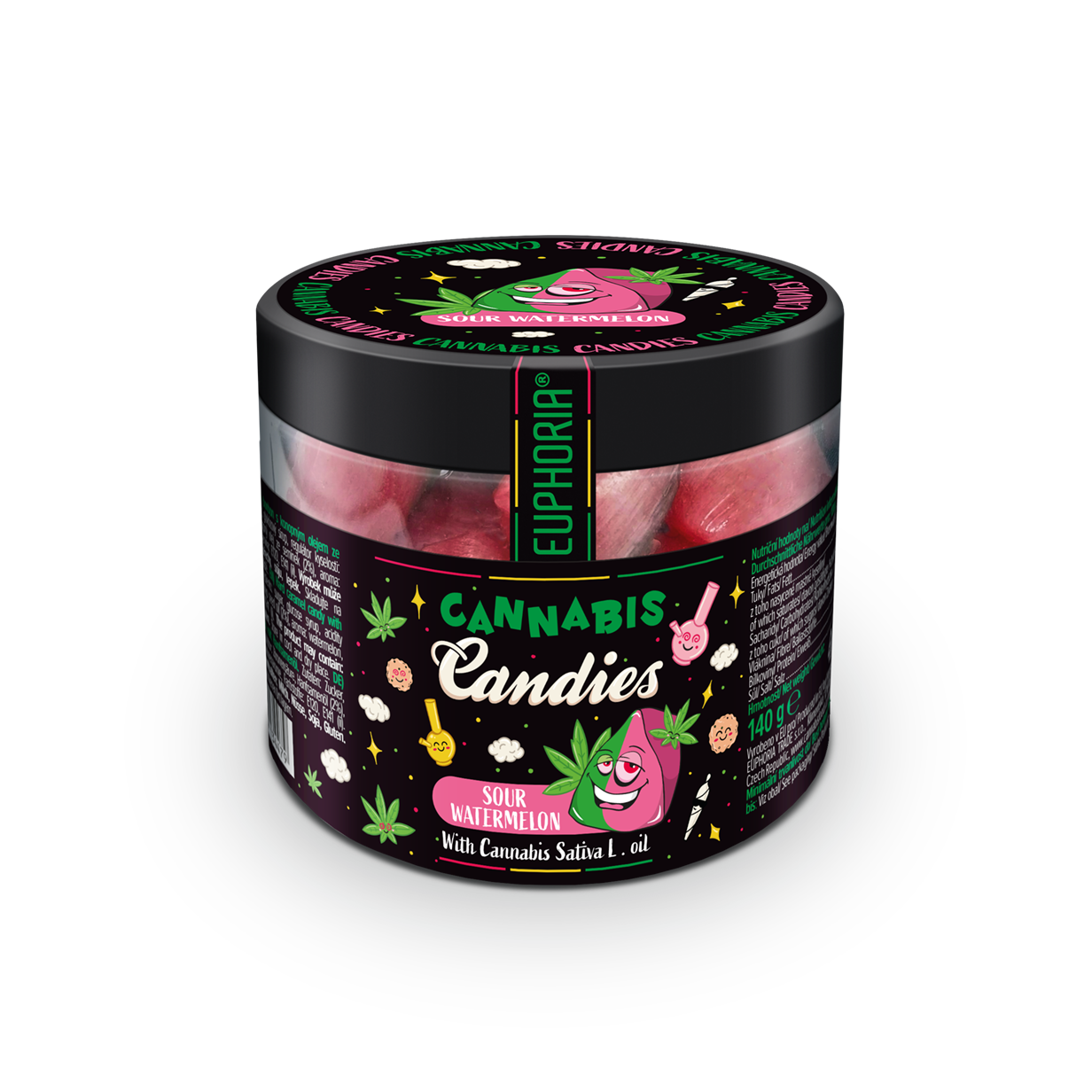 Cannabis Candies Sour Watermelon - Euphoria