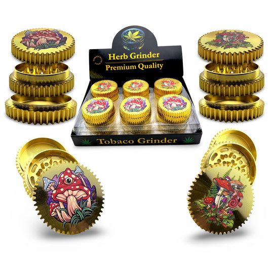 Grinder 3 livelli 50mm Mushroom Mix GOLD