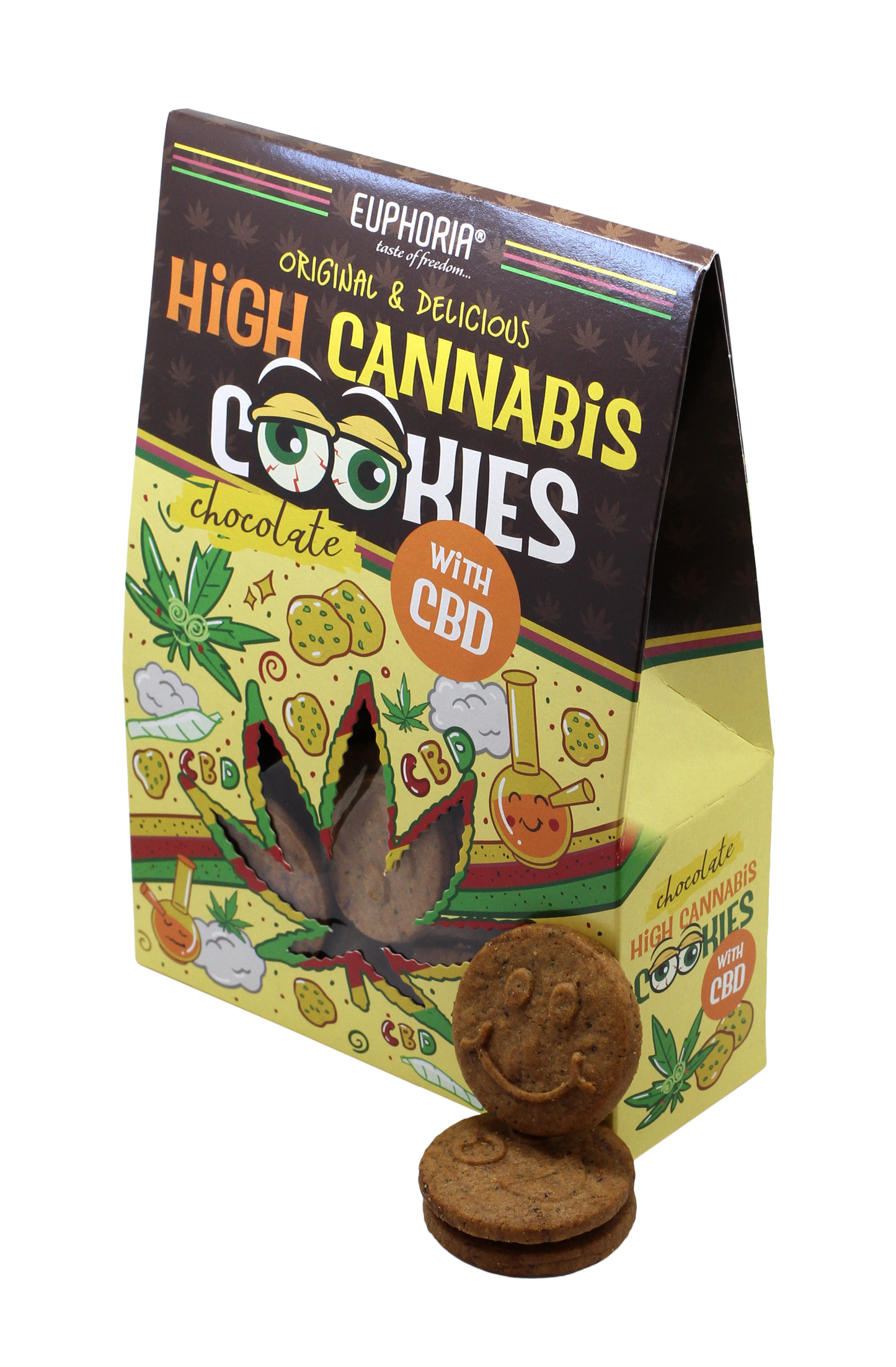 High Cannabis Cookies cioccolato e CBD - Euphoria