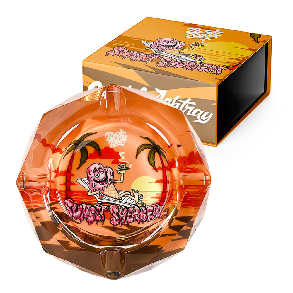 Posacenere in vetro - Crystal Ashtray Sunset Sherbet -