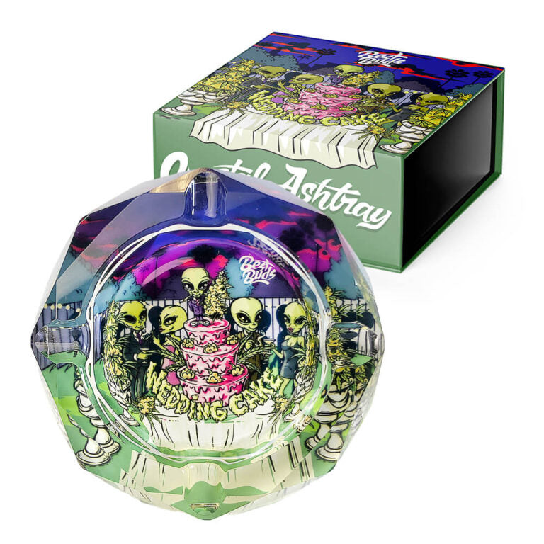 Posacenere in vetro - Crystal Ashtray Wedding Cake - Best Buds