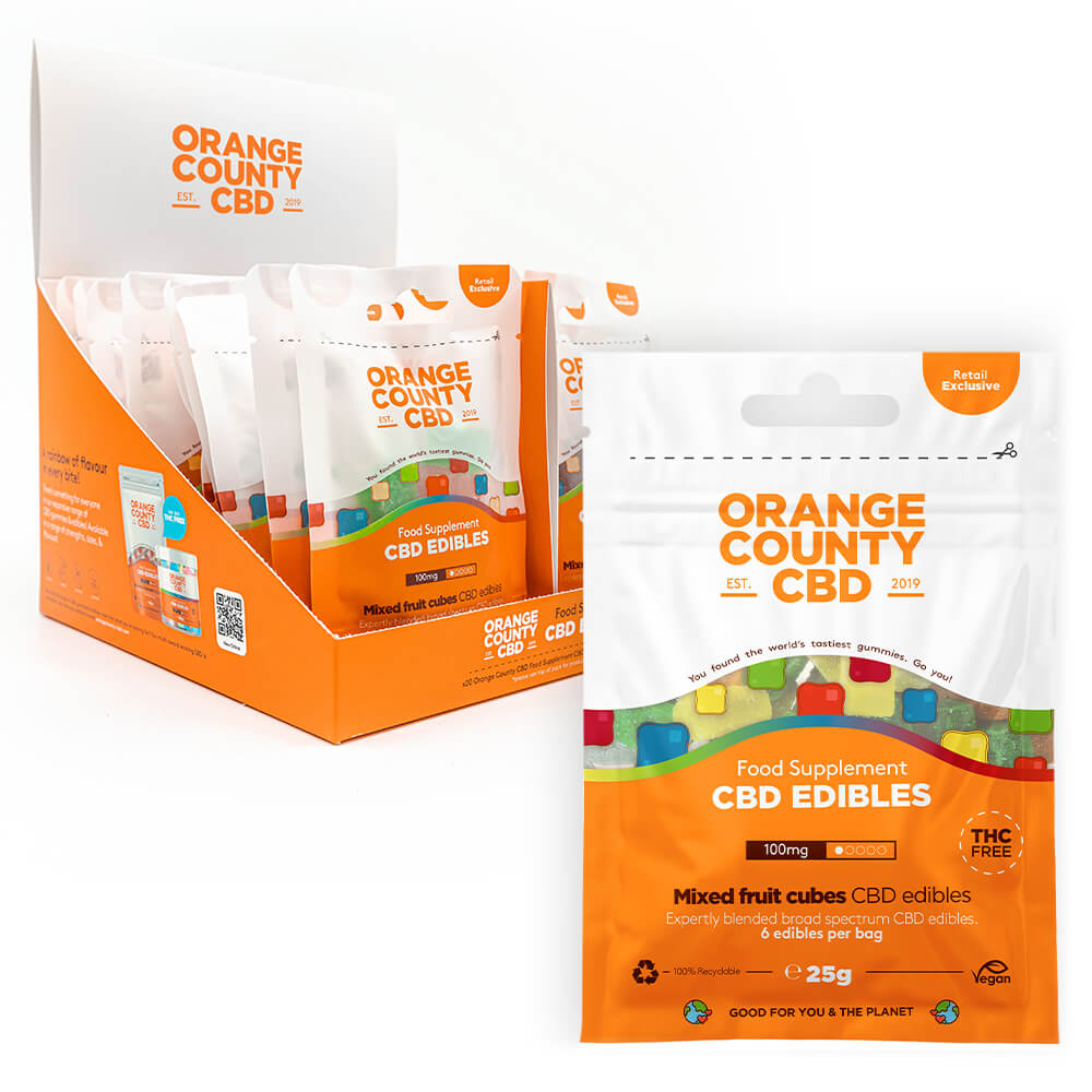 Caramelle alla cannabis 25g - Orange County CBD Mini Grab Bag Cubes