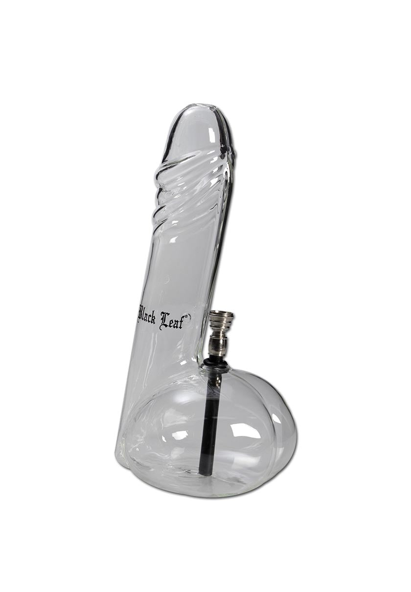 Bong in Vetro Willy 26cm - Black Leaf