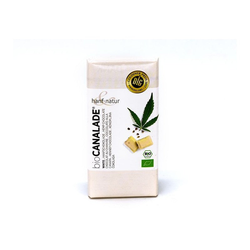 Biocanalade - Cioccolato bianco con semi di cannabis